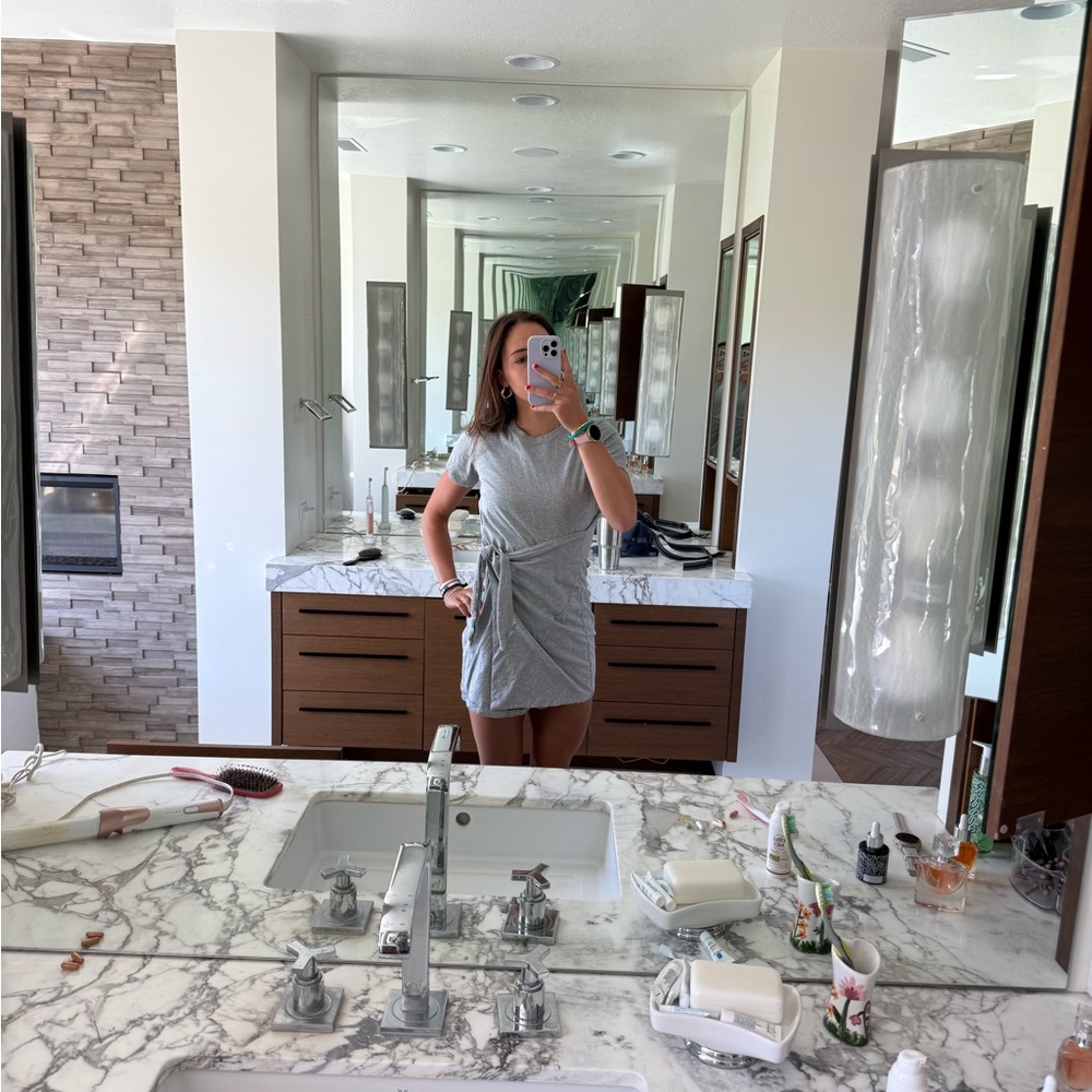 Rails Heather Gray tie Dress